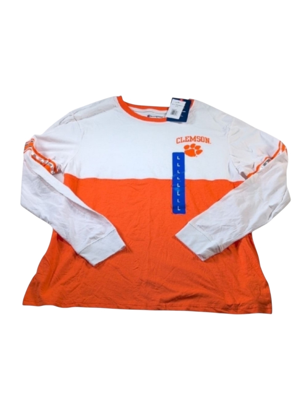 Champion Clemson Long Sleeve Tee Size Large